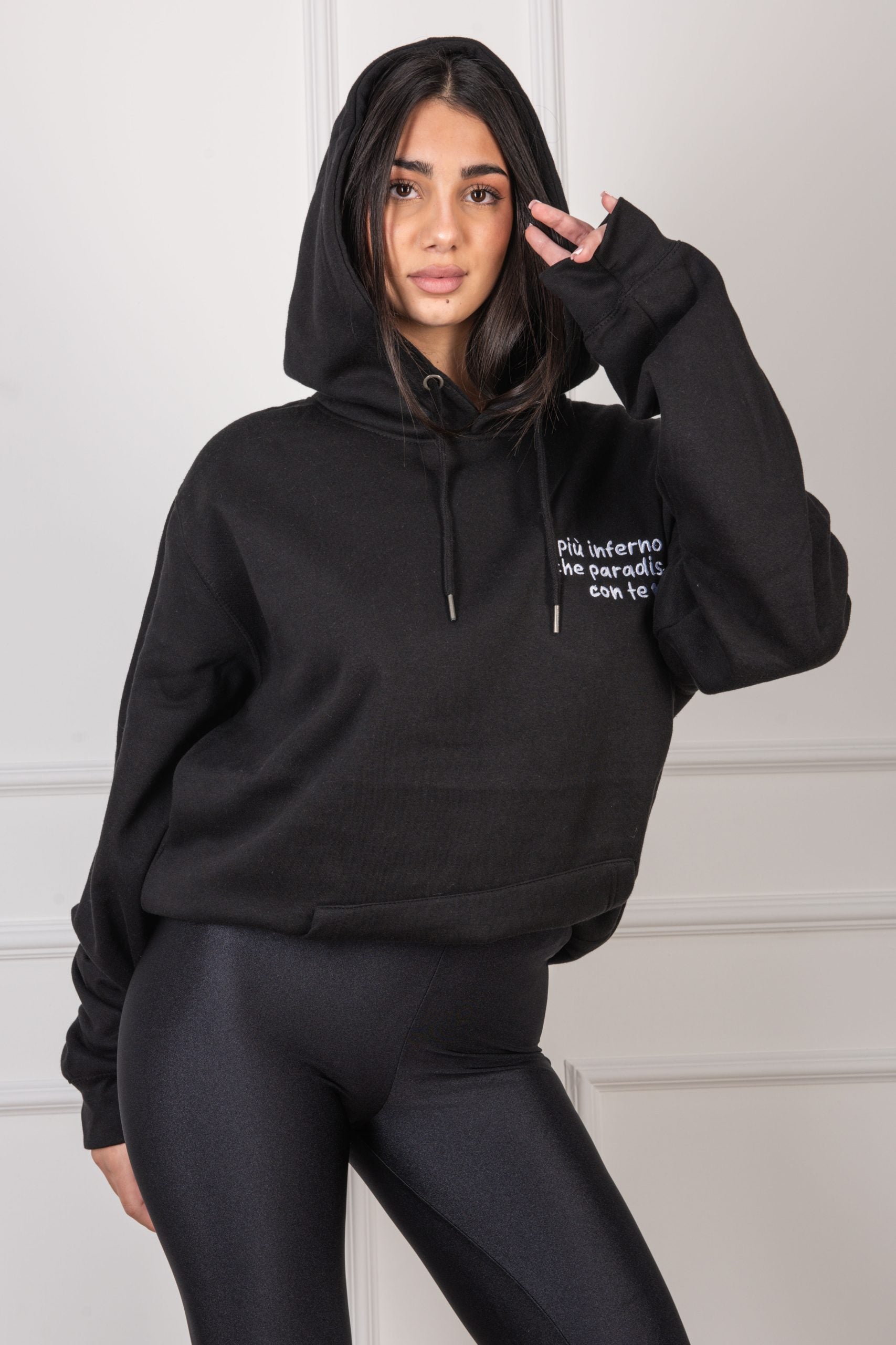 Felpa "INFERNO" Nera