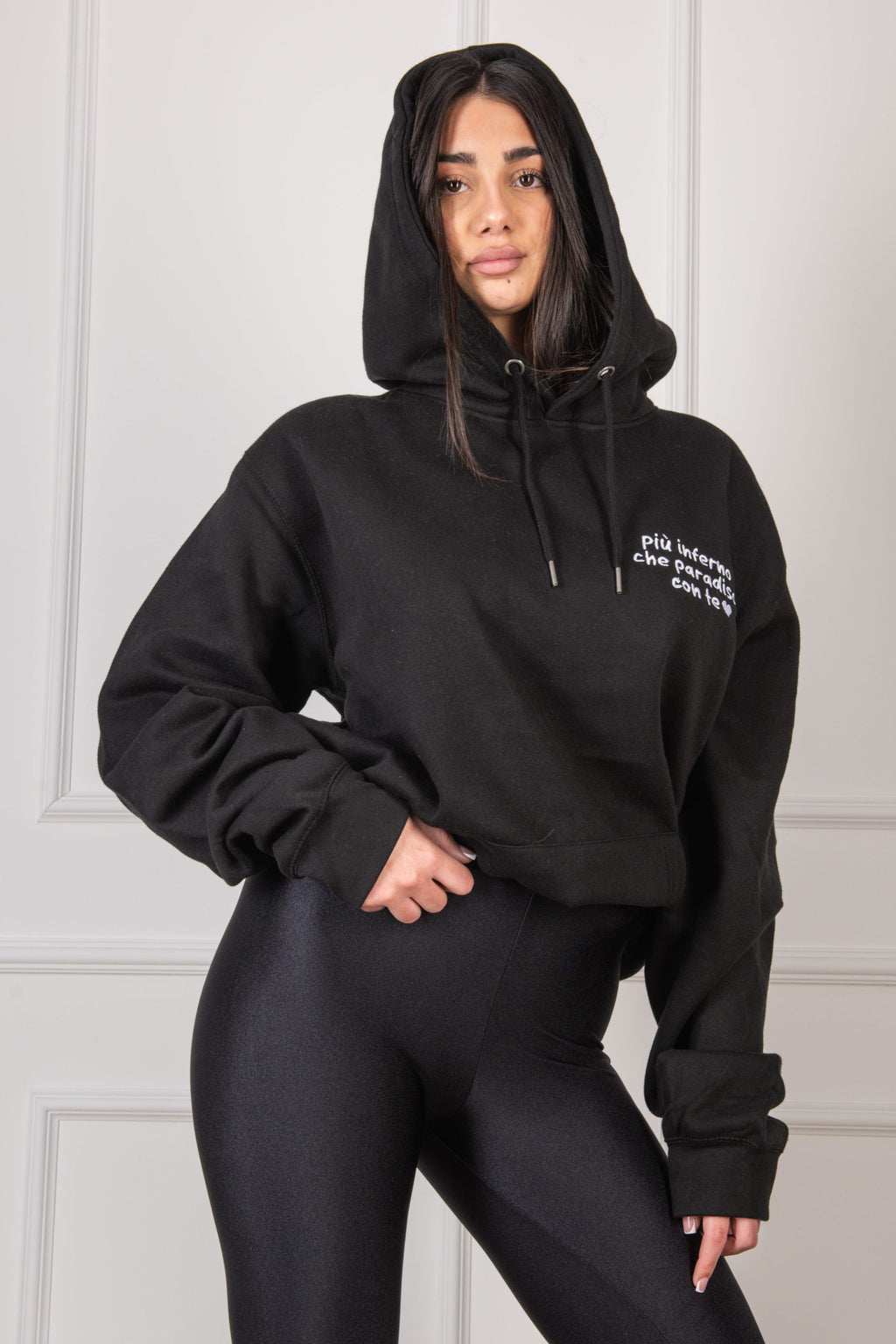 Felpa "INFERNO" Nera