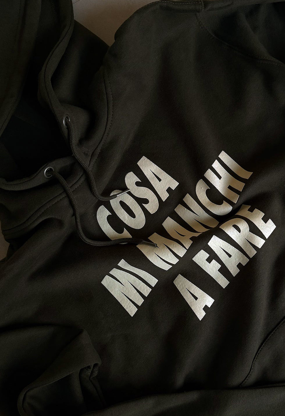 Felpa "Cosa mi manchi a fare?" verde