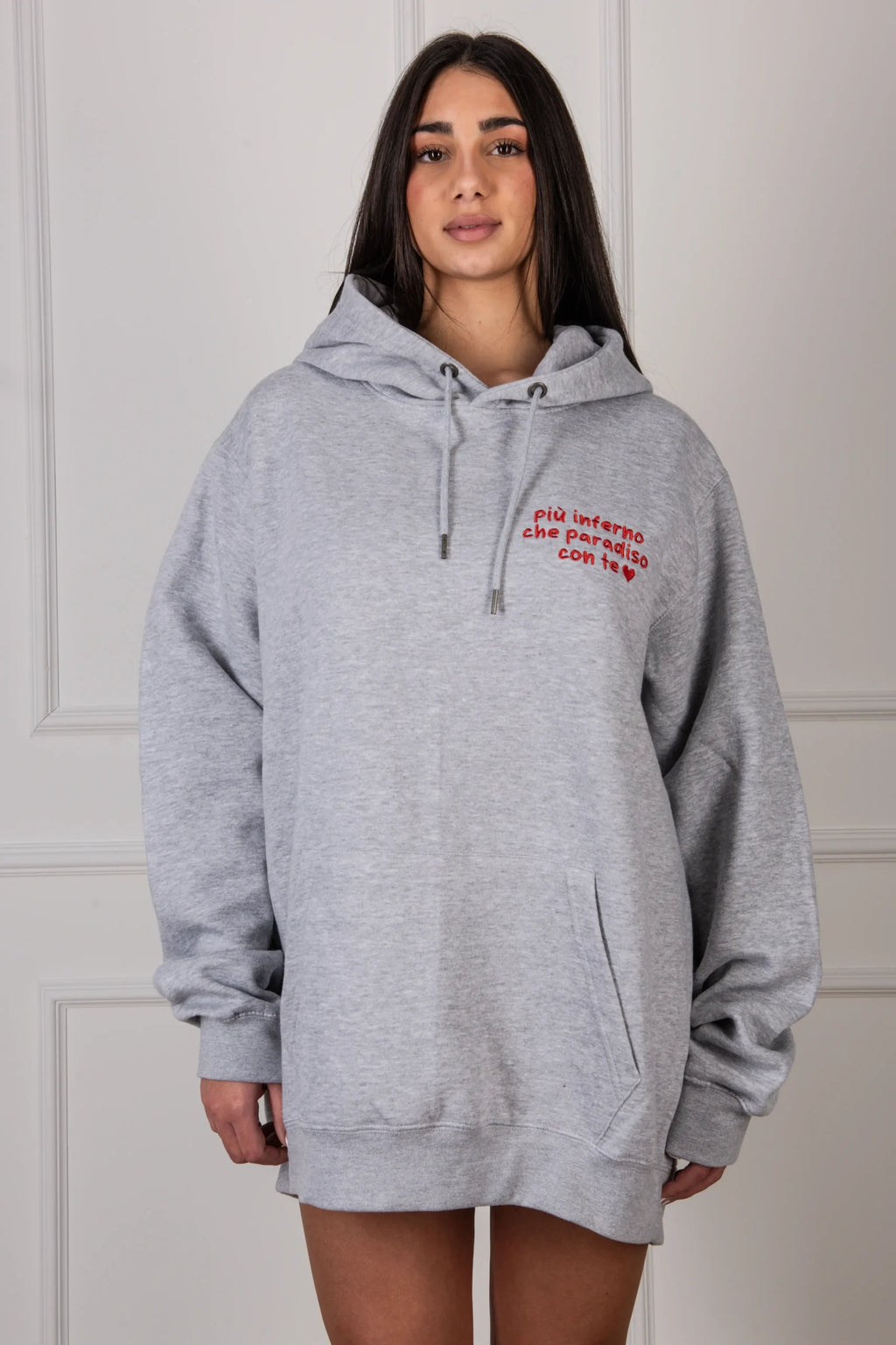 Felpa "INFERNO" Grigia