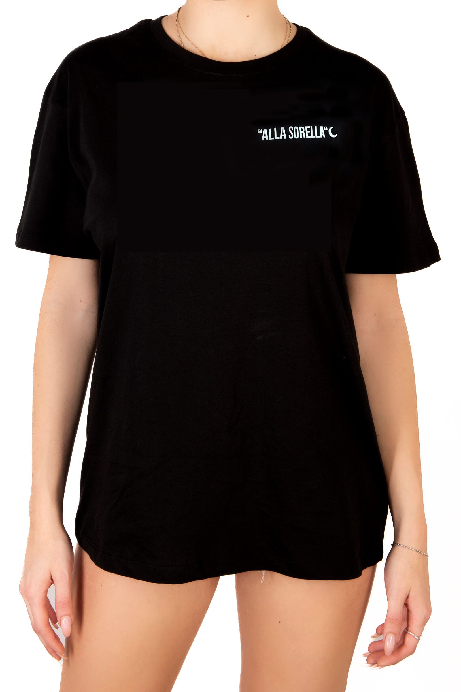 T-Shirt "ALLA SORELLA" Nera