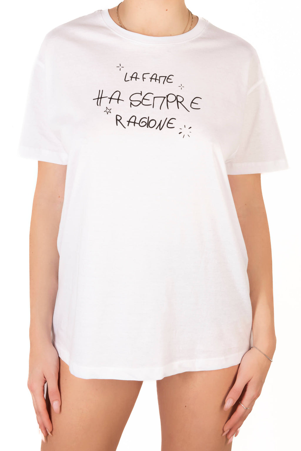 T-Shirt "FOOD" Bianca