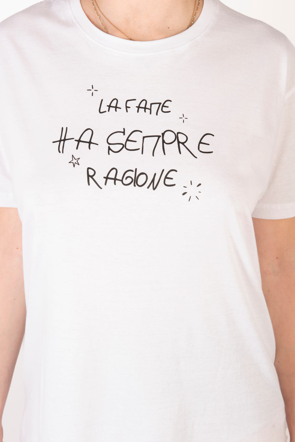 T-Shirt "FOOD" Bianca