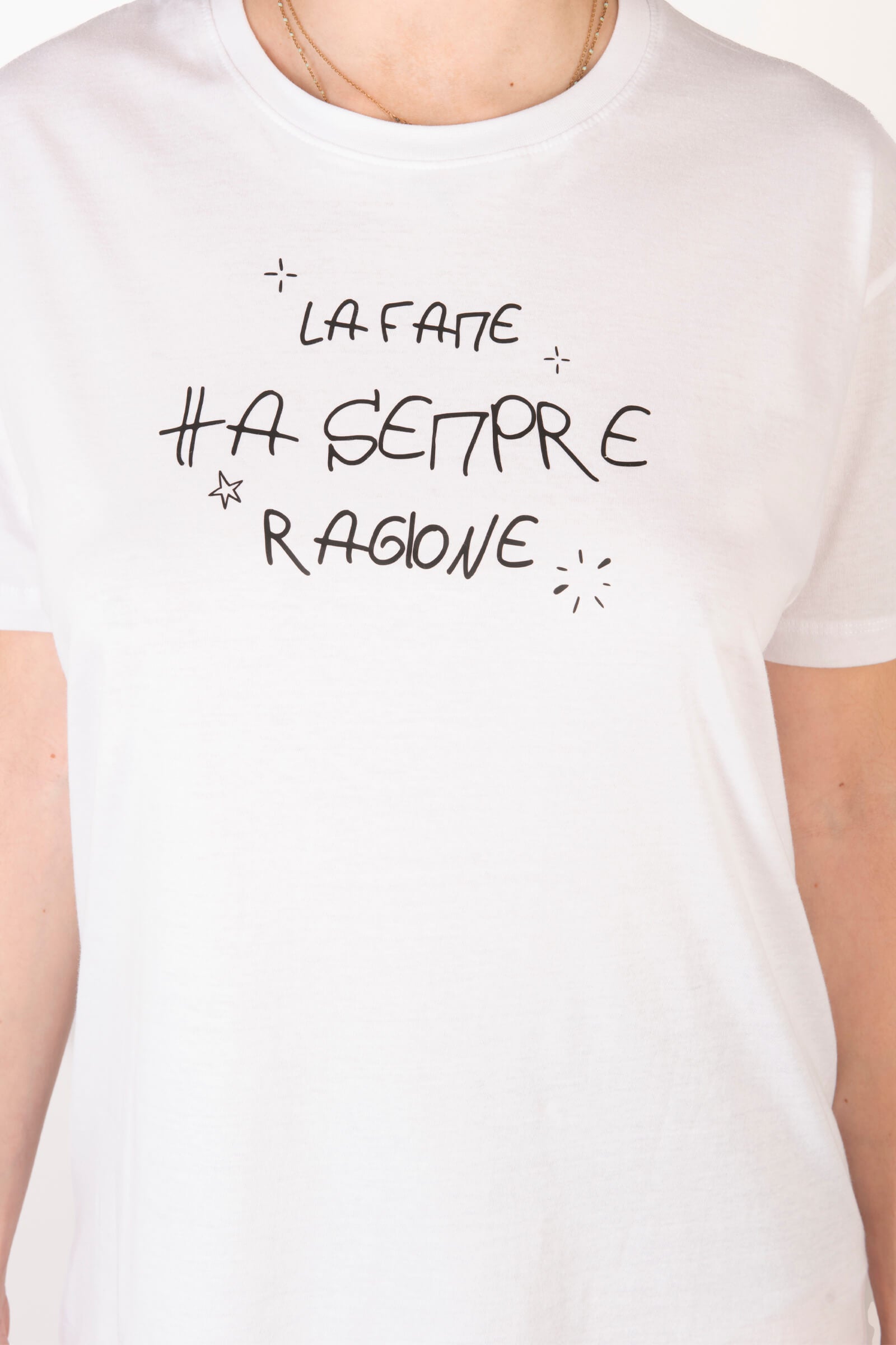 T-Shirt "FOOD" Bianca